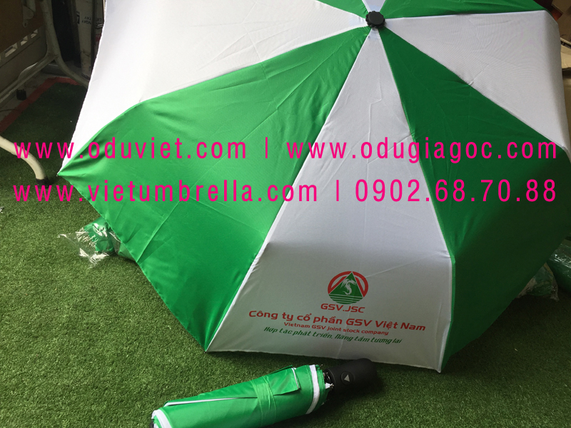xưởng sản xuất ô dù cầm tay in logo quảng cáo